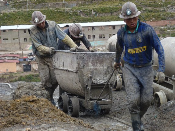 Mienenarbeiter in Potosi