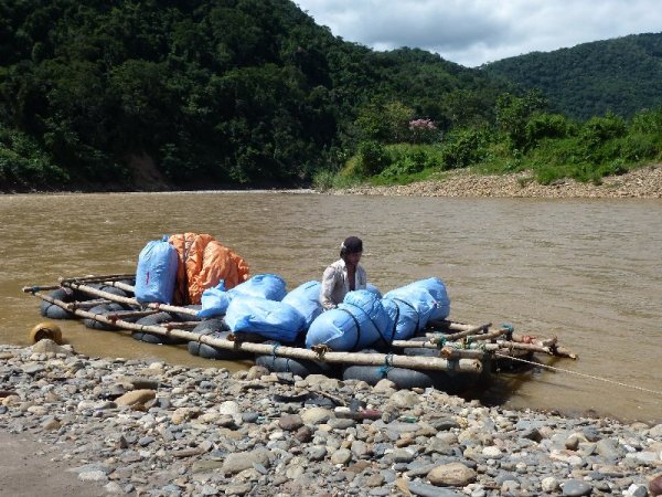 Bolivianisches Rafting Floß