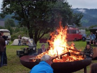 Feuerschale auf dem Globetrotter Treffen