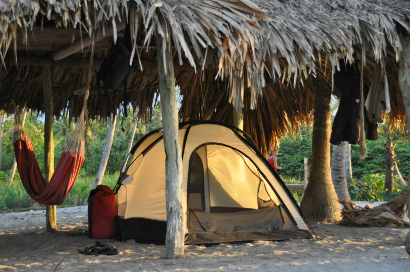 Zelten am Strand