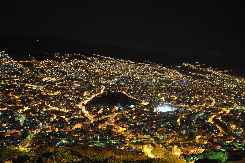 La Paz bei Nacht