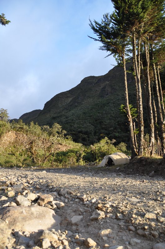 Wild Zelten in Ecuador