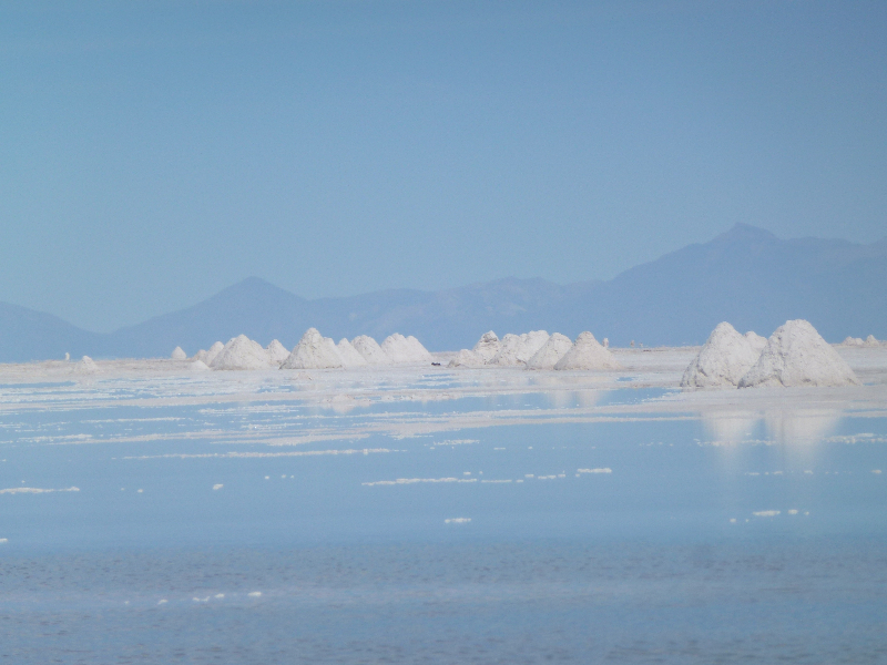 Salzhaufen auf dem Salar